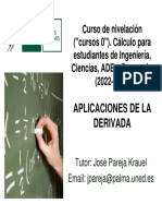 4.1.2 - Aplicaciones de La Derivada - Diapositivas