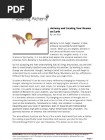 Alchemy Creating Heaven on Earth
