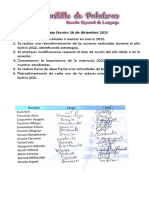 Consejo Final Retroalimentación