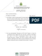 Exercicio de Quimica