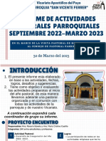Visita Pastoral de Mons. Rafael Cob Al Consejo de Pastoral 30-03-2023