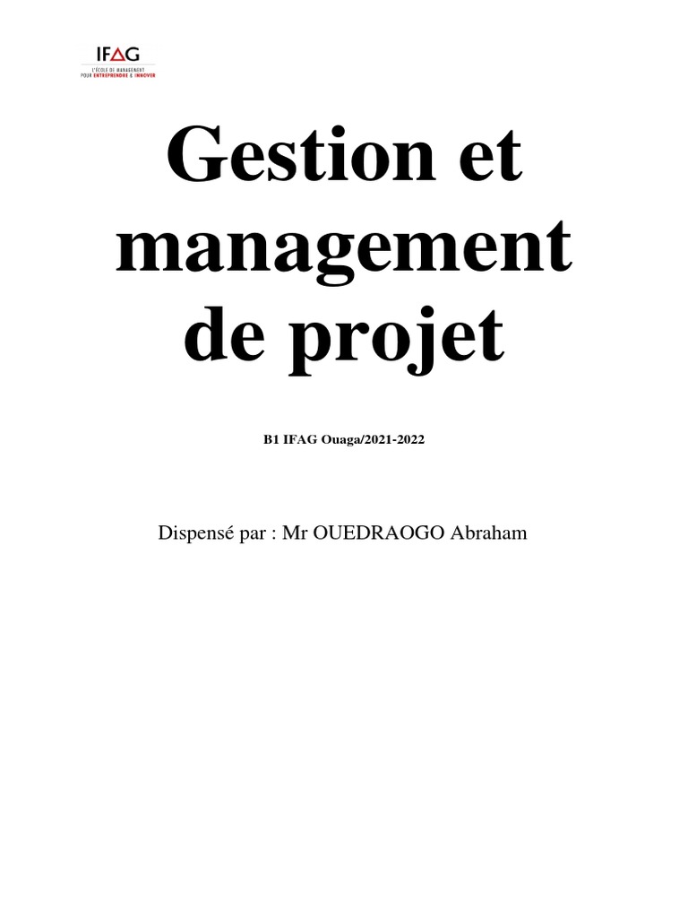 Cours Gestion de Projet | PDF | Planification | Risque