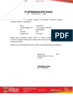 E-Pnl-Surat Keterangan Aktif Kuliah Prodi s-1 Farmasi Fakultas Ilmu Kesehatan Un