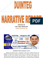 Narrative Report