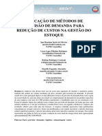 Aplicação de Métodos de Previsão de Demanda para Redução de Custos Na Gestão Do Estoque