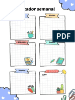 Organizador Semanal: Fecha