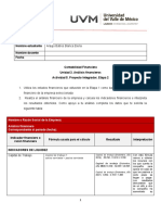 Nombre o Razón Social de La Empresa: Análisis Financiero Correspondiente Al Periodo (Fecha)