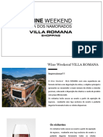 Convite Wine Weekend Villa Romana Expositores 2023