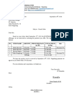 Surat Pesanan B.Inggris - Alshya Shaflyla Azzury