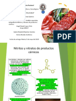 Infografía de Nitritos y Nitratos de Productos Cárnicos (Embutidos)