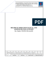 TOS-POC-P&A-QA-002 Rev.A HELIDECK OPERATION MANUAL AND ADMINISTRATION SUPPORT