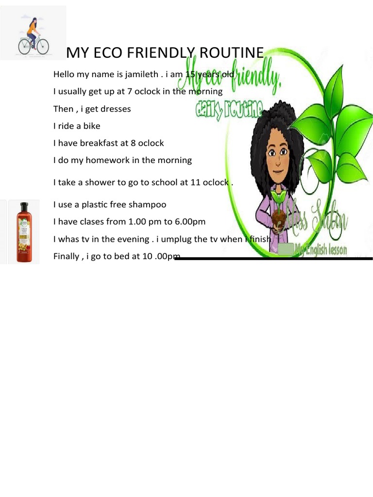 My Eco-Friendly Routine at 15 | PDF