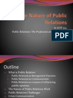 The Nature of Public Relations