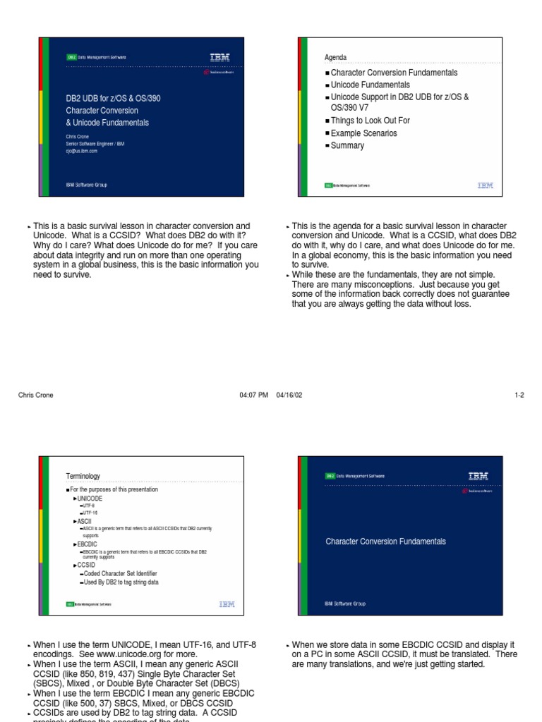 db2 unicodedbcs Character Encoding Ebcdic
