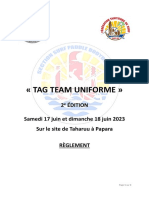 Règlement Tag Team Uniforme