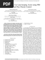 Self-Driving Car Lane-Keeping Assist Using PID and Pure Pursuit Control