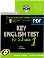 KET For Schools Official Tests 1