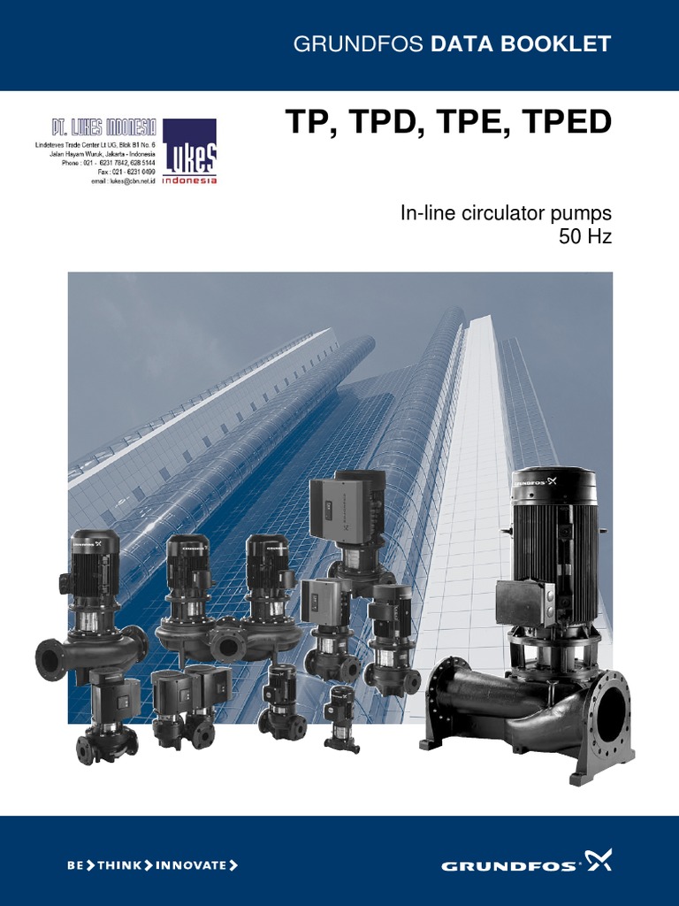 Grundfos Inline Circulator Pumps - TP-TPD-TPE-TPED, PDF, Pump