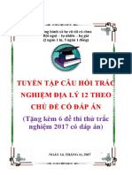 Onluyen.vn - tuyển Tập Câu Hỏi Trắc Nghiệm Địa Lý 12 Theo Chủ Đề Có Đáp Án Chi Tiết