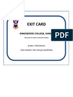 Exit Card