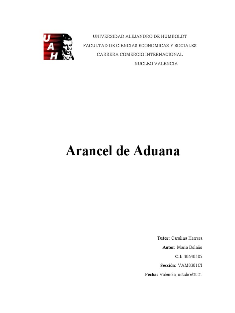 Arancel De Aduana Pdf Aduana Organización De Comercio Mundial