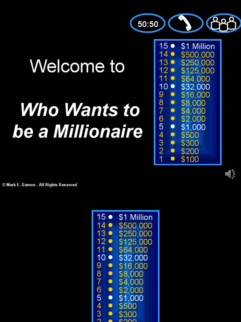 Who wants to be a millionaire games worksheet templates layouts 34711 pdf