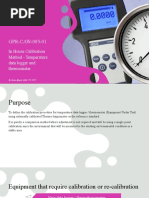 Training For In-House Calibration of Data Logger & Thermohygrometer