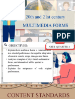 20th and 21st Century Multimedia Forms
