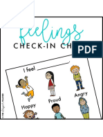 Feelings: Check-In Chart