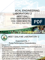 Mechanical Engg Lab2 Midterm Module 7 Pump Performance