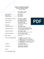 PROGRAM TURNOVER - Buena Matabao Bridge