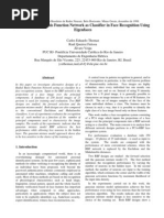 Design of Radial Basis Function Network As Classifier in Face Recognition Using Eigenfaces