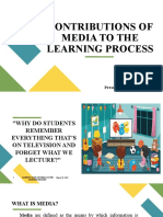 Contributions of Media To The Learning Process