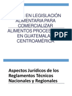 Legislación Alimentaria para Comercializar Alimentos Procesados en Guatemala y Centroamérica