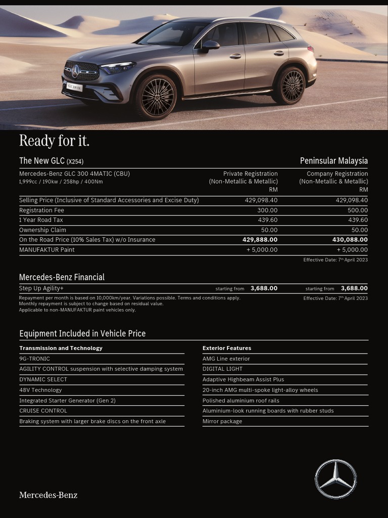 2021 MERCEDES GLC 300 MAINTENANCE SCHEDULE PDF intelligence overview