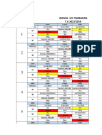 Jadwal Pelajaran Les Tambahan