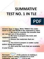 Summative Test Tle