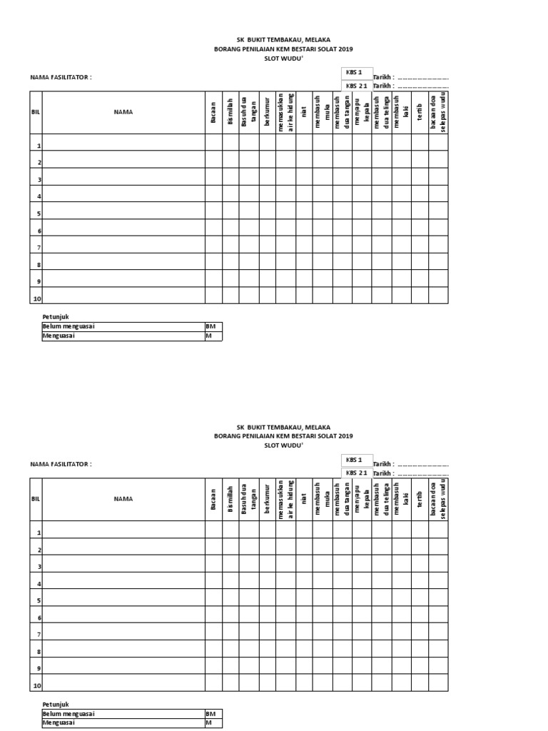 Borang Kbs SKTM2 | PDF