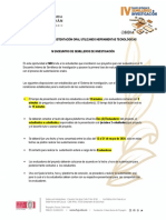 Protocolo para Sustentación Oral Utilizando Herramientas Tecnológicas IV Encuentro de Semilleros