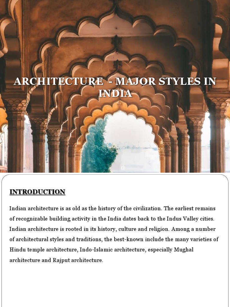 Major Styles of Indian Architecture | PDF | Indian Religions