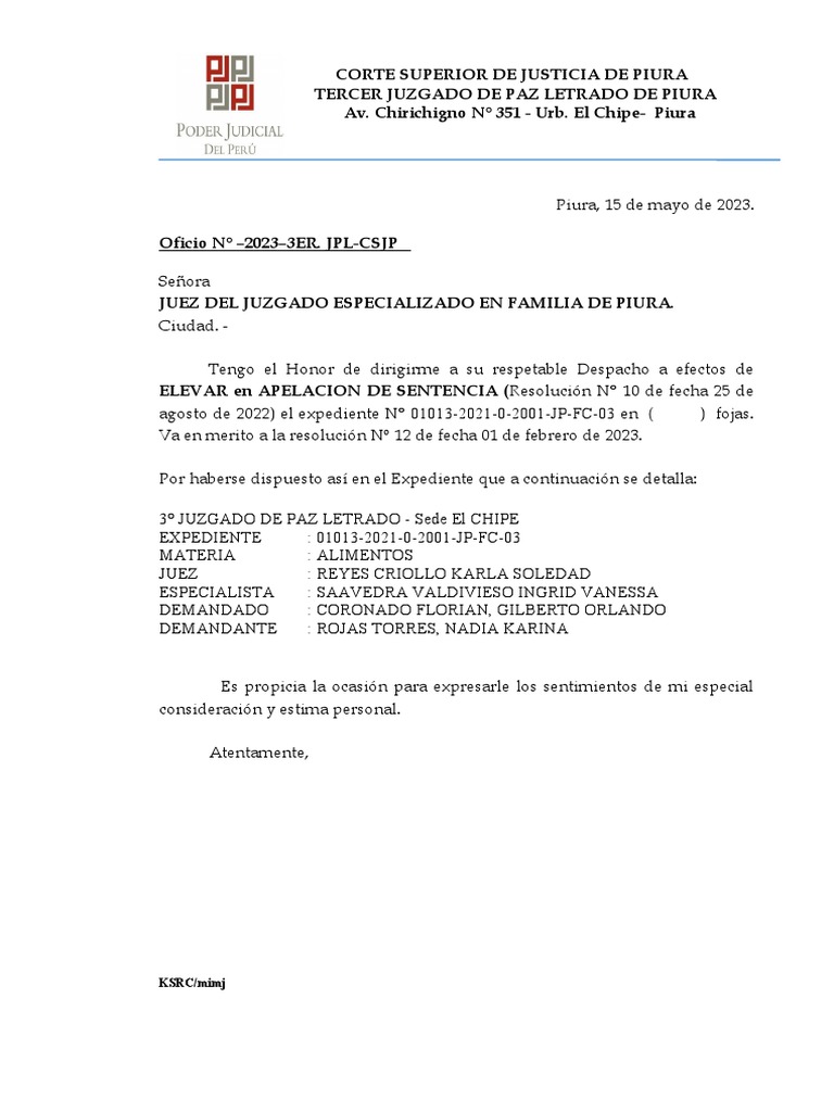 Apelación de Sentencia | PDF