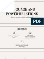 Language and Power Relations
