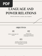 Language and Power Relations