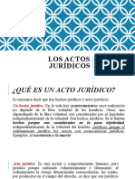 Los Actos Jurídicos