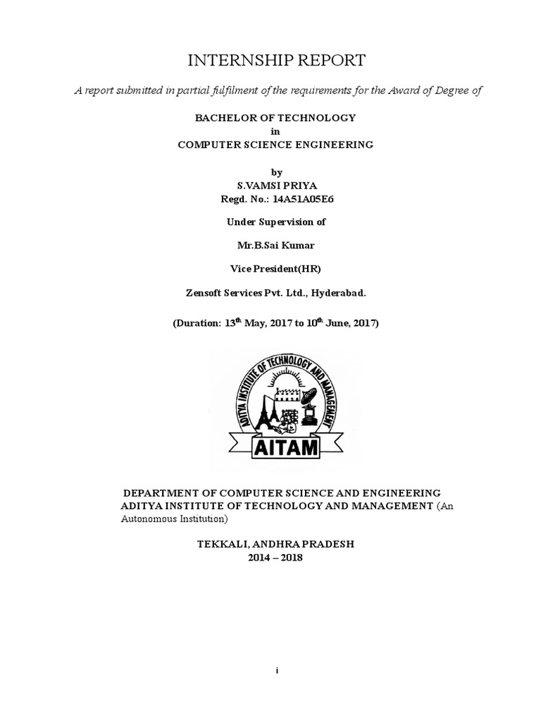 Internship-Report-sample-2 | PDF | Php | World Wide Web