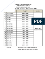 Jadwal Cap 3 Jari Ijazah