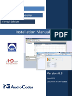 LTRT 10352 Mediant Virtual Edition SBC Installation Manual v68