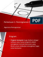 Materi Pemrograman Dasar 1.1 Algoritma Pemrograman