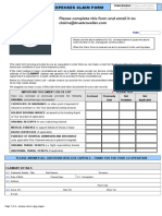 Medical Expenses Form 2021