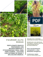 Publicidad Poster Fourier Alfa Riego